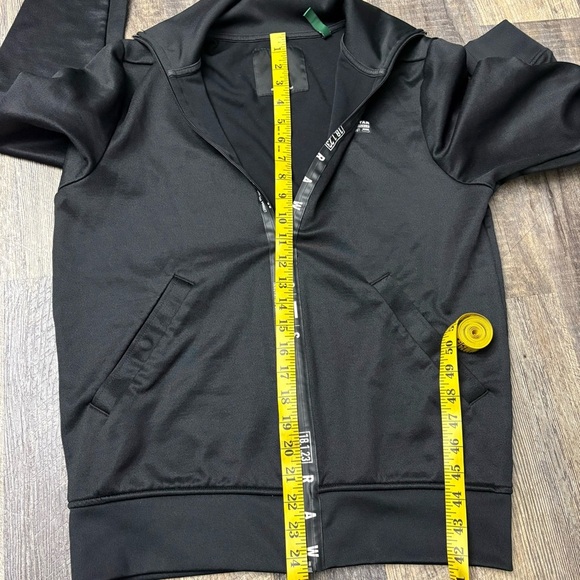 G-Star Aichesal Or Slim Tracktop Sweat zip up size Small black and white - Picture 13 of 15